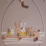 Holzleiste Osterhasen Muster 46-727-505