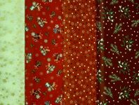 Stoffe creme-rot